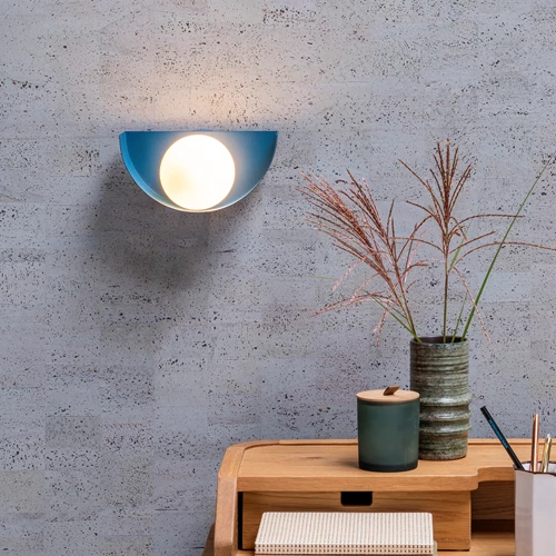 Lucide BENNI - Wandlamp - 1xG9 - Blauw - sfeer 1